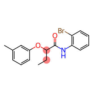 Butanamide, N-(2-bromophenyl)-2-(3-methylphenoxy)-