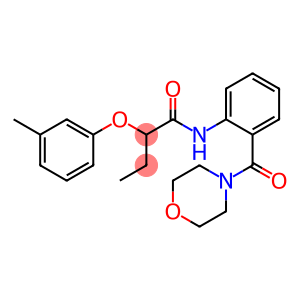 Butanamide, 2-(3-methylphenoxy)-N-[2-(4-morpholinylcarbonyl)phenyl]-