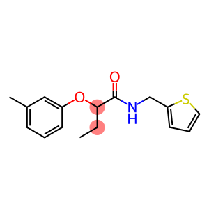 2-(3-methylphenoxy)-N-(2-thienylmethyl)butanamide