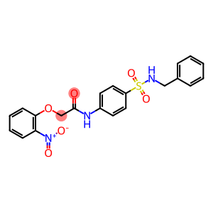 Acetamide, 2-(2-nitrophenoxy)-N-[4-[[(phenylmethyl)amino]sulfonyl]phenyl]-
