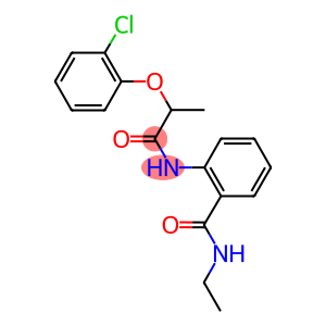 2-{[2-(2-chlorophenoxy)propanoyl]amino}-N-ethylbenzamide