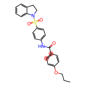 N-[4-(2,3-dihydro-1H-indol-1-ylsulfonyl)phenyl]-4-propoxybenzamide