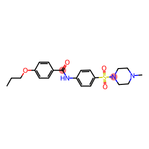 N-{4-[(4-methyl-1-piperazinyl)sulfonyl]phenyl}-4-propoxybenzamide