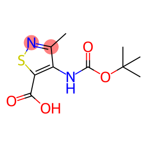 3-methyl-4-[(2-methylpropan-2-yl)oxycarbonylamino]-1,2-thiazole-5-carboxylic acid, 4-tert-Butoxycarbonylamino-3-methyl-isothiazole-5-carboxylic acid