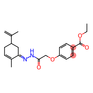 ethyl 4-{2-[2-(5-isopropenyl-2-methyl-2-cyclohexen-1-ylidene)hydrazino]-2-oxoethoxy}benzoate