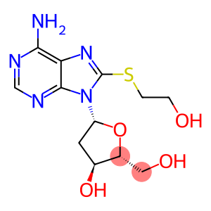 2''-Deoxy-8-[(2-hydroxyethyl)thio]-adenosine