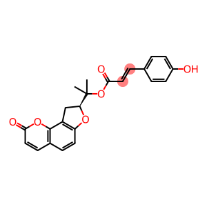 (2E)-3-(4-Hydroxyphenyl)-2-propenoic Acid 1-[(8S)-8,9-Dihydro-2-oxo-2H-furo[2,3-h]-1-benzopyran-8-yl]-1-Methylethyl Ester