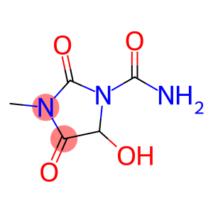 1-Imidazolidinecarboxamide, 5-hydroxy-3-methyl-2,4-dioxo-