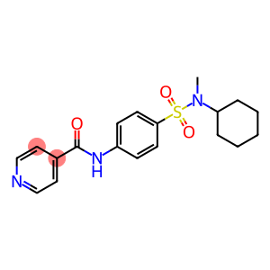 N-(4-{[cyclohexyl(methyl)amino]sulfonyl}phenyl)isonicotinamide