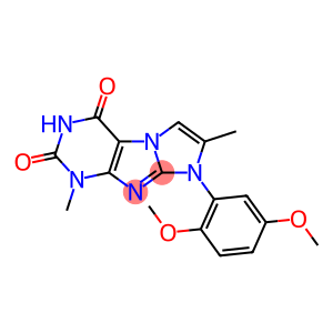 1-(2,5-Dimethoxy-phenyl)-2,7-dimethyl-1H,7H-1,3a,5,7,8-pentaaza-cyclopenta[a]indene-4,6-dione