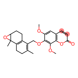 7-[[(5,6-Epoxy-3,4,5,6,7,8-hexahydro-2,5-dimethylnaphthalen)-1-yl]methoxy]-6,8-dimethoxy-2H-1-benzopyran-2-one