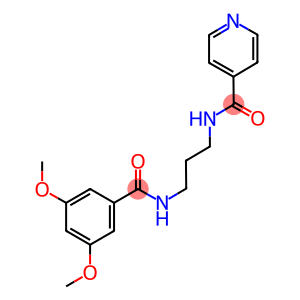 N-{3-[(3,5-dimethoxybenzoyl)amino]propyl}isonicotinamide