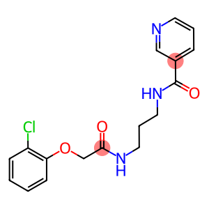 N-(3-{[2-(2-chlorophenoxy)acetyl]amino}propyl)nicotinamide