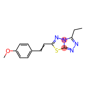 4-[2-(3-ethyl[1,2,4]triazolo[3,4-b][1,3,4]thiadiazol-6-yl)vinyl]phenyl methyl ether