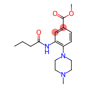 methyl 3-(butyrylamino)-4-(4-methyl-1-piperazinyl)benzoate