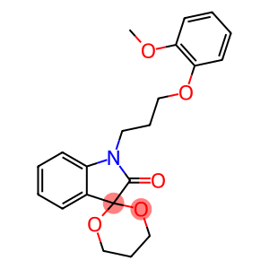 1'-[3-(2-methoxyphenoxy)propyl]-1',2'-dihydrospiro([1,3]dioxane-2,3'-indole)-2'-one