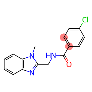 4-chloro-N-((1-methyl-1H-benzo[d]imidazol-2-yl)methyl)benzamide