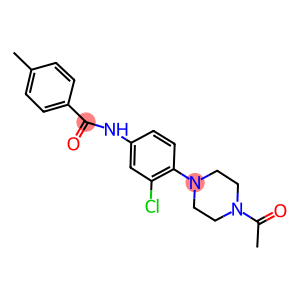 N-[4-(4-acetyl-1-piperazinyl)-3-chlorophenyl]-4-methylbenzamide