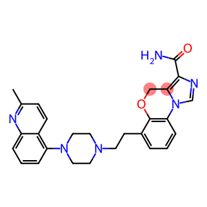 6-[2-[4-(2-methylquinolin-5-yl)piperazin-1-yl]ethyl]-4H-imidazo[5,1-c][1,4]benzoxazine-3-carboxamide