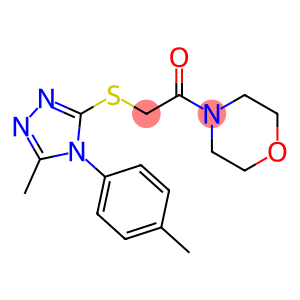 2-((5-Methyl-4-(p-tolyl)-4H-1,2,4-triazol-3-yl)thio)-1-morpholinoethan-1-one