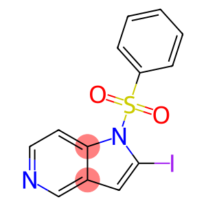 1H-Pyrrolo[3,2-c]pyridine,2-iodo-1-(phenylsulfonyl)-