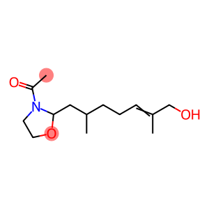 Ethanone, 1-[2-(7-hydroxy-2,6-dimethyl-5-hepten-1-yl)-3-oxazolidinyl]-