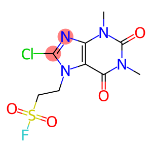 2-(8-Chloro-1,3-dimethyl-2,6-dioxo-1,2,3,6-tetrahydro-7h-purin-7-yl)ethane-1-sulfonyl fluoride