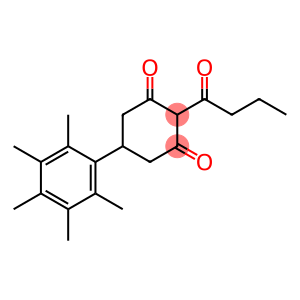 1,3-Cyclohexanedione, 2-(1-oxobutyl)-5-(2,3,4,5,6-pentamethylphenyl)-