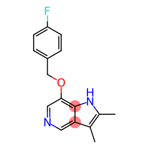 1H-Pyrrolo[3,2-c]pyridine, 7-[(4-fluorophenyl)methoxy]-2,3-dimethyl-