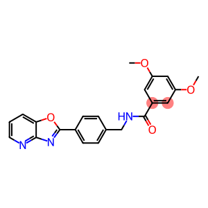 3,5-dimethoxy-N-(4-[1,3]oxazolo[4,5-b]pyridin-2-ylbenzyl)benzamide