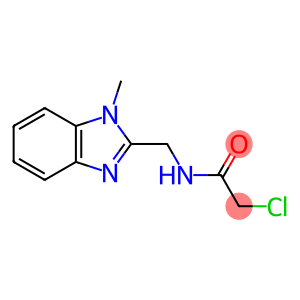 2-chloro-N-[(1-methyl-2-benzimidazolyl)methyl]acetamide