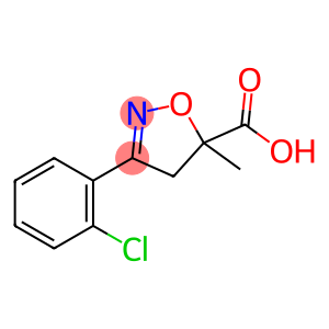 3-(2-CHLORO-PHENYL)-5-METHYL-4,5-DIHYDRO-ISOXAZOLE-5-CARBOXYLIC ACID