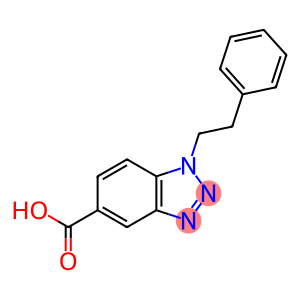 1-(2-phenylethyl)-1H-1,2,3-benzotriazole-5-carboxylic acid