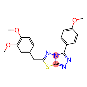 6-(3,4-dimethoxybenzyl)-3-(4-methoxyphenyl)[1,2,4]triazolo[3,4-b][1,3,4]thiadiazole