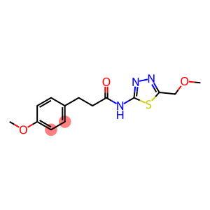 N-[5-(methoxymethyl)-1,3,4-thiadiazol-2-yl]-3-(4-methoxyphenyl)propanamide