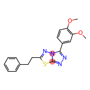 3-(3,4-dimethoxyphenyl)-6-(2-phenylethyl)[1,2,4]triazolo[3,4-b][1,3,4]thiadiazole