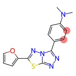 N-{4-[6-(2-furyl)[1,2,4]triazolo[3,4-b][1,3,4]thiadiazol-3-yl]phenyl}-N,N-dimethylamine