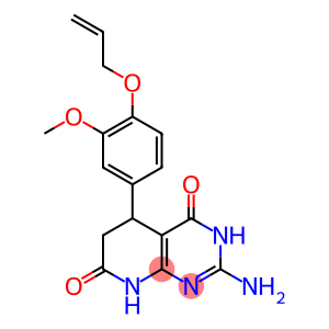 2-Amino-5,8-dihydro-5-[3-methoxy-4-(2-propen-1-yloxy)phenyl]pyrido[2,3-d]pyrimidine-4,7(3H,6H)-dione