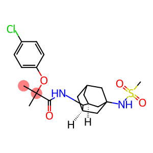 REL-2-(4-氯苯氧基)-2-甲基-N-((1S,2R)-5-(甲基磺酰胺)金刚烷-2-基)丙酰胺