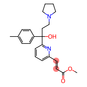 (E)-3-[6-[1-Hydroxy-1-(4-methylphenyl)-3-(1-pyrrolidinyl)propyl]-2-pyridinyl]propenoic acid methyl ester