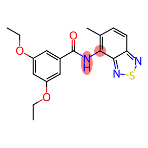 3,5-diethoxy-N-(5-methyl-2,1,3-benzothiadiazol-4-yl)benzamide