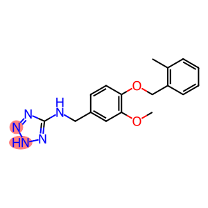2H-Tetrazol-5-amine, N-[[3-methoxy-4-[(2-methylphenyl)methoxy]phenyl]methyl]-