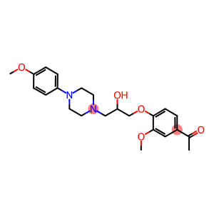 1-(4-{2-hydroxy-3-[4-(4-methoxyphenyl)-1-piperazinyl]propoxy}-3-methoxyphenyl)ethanone