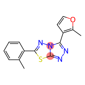 3-(2-methyl-3-furyl)-6-(2-methylphenyl)[1,2,4]triazolo[3,4-b][1,3,4]thiadiazole