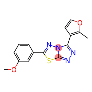 methyl 3-[3-(2-methyl-3-furyl)[1,2,4]triazolo[3,4-b][1,3,4]thiadiazol-6-yl]phenyl ether