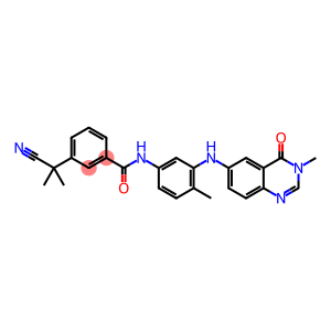 Benzamide, 3-(1-cyano-1-methylethyl)-N-[3-[(3,4-dihydro-3-methyl-4-oxo-6-quinazolinyl)amino]-4-methylphenyl]-