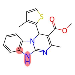 Pyrimido[1,2-a]benzimidazole-3-carboxylic acid, 4,10-dihydro-2-methyl-4-(3-methyl-2-thienyl)-, methyl ester