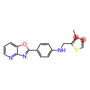 N-[(3-methyl-2-thienyl)methyl]-N-(4-[1,3]oxazolo[4,5-b]pyridin-2-ylphenyl)amine