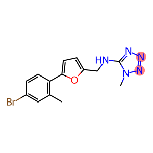 N-{[5-(4-bromo-2-methylphenyl)furan-2-yl]methyl}-1-methyl-1H-tetrazol-5-amine