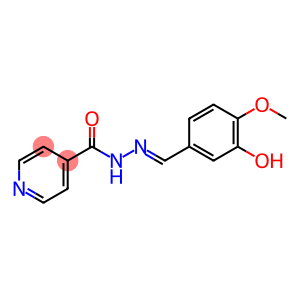 4-Pyridinecarboxylic acid, (2E)-2-[(3-hydroxy-4-methoxyphenyl)methylene]hydrazide